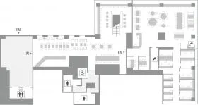 SENQ KYOBASHIビルの基準階図面
