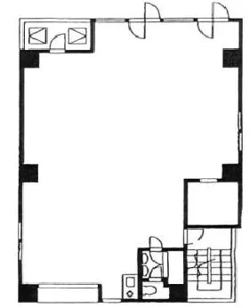 TMA人形町ビルの基準階図面