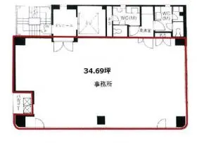 キャプテンビルの基準階図面