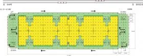 TRC物流ビルAの基準階図面
