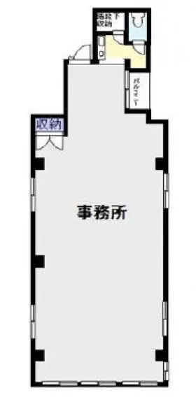大川ビルの基準階図面