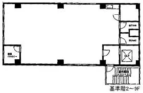 佐伯ビルの基準階図面