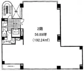 両国イーストビルの基準階図面