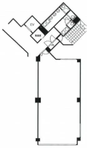 第百生命都立大駅前ビルの基準階図面