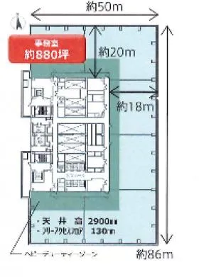 大手町プレイスイーストタワー の基準階図面