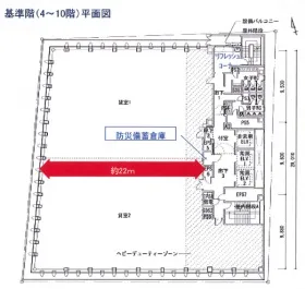 日比谷ビルディングの基準階図面