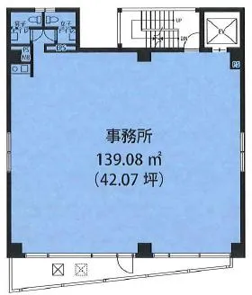 九段下東急真サクラビルの基準階図面