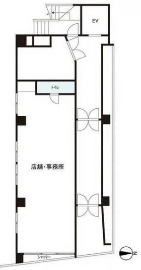 ストーク湊町ビルの基準階図面