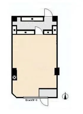 リバーサイド石原ビルの基準階図面