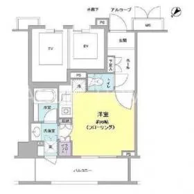 クオリア銀座の基準階図面