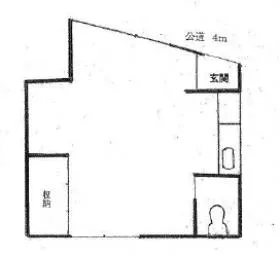 笠井ビルの基準階図面