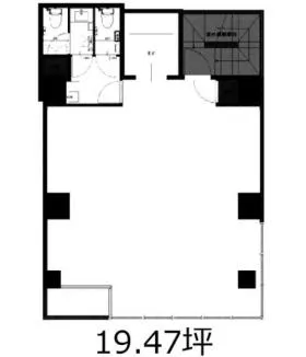 ACN渋谷ビルの基準階図面