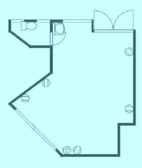 シカゴビルの基準階図面