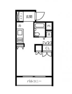 ハイライフ第2三田ビルの基準階図面