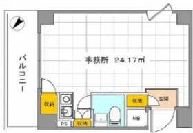 ラミアール赤坂ビルの基準階図面