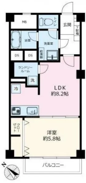 掖済会ビルの基準階図面