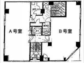 橋場ビルの基準階図面