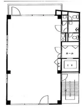 SHIBATA BLD Ⅲビルの基準階図面