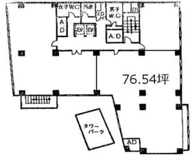 KSビルの基準階図面