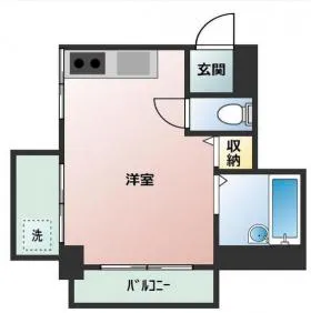 ルミエ学芸大学ビルの基準階図面