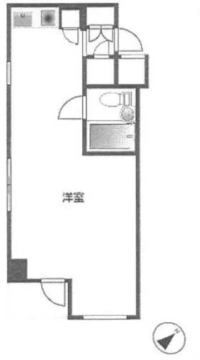 シティハイツ日本橋ビルの基準階図面