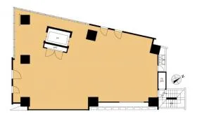 VORT六本木brailerビルの基準階図面
