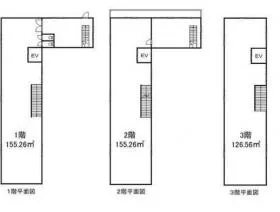 第3柏木ビルの基準階図面