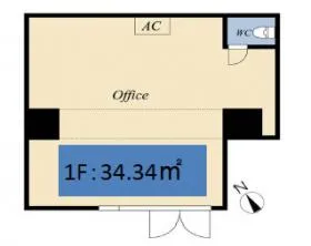 City Creation 鶴見中央ビルの基準階図面
