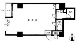 レックス森下ビルの基準階図面