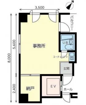 ストークMIZUーQビルの基準階図面