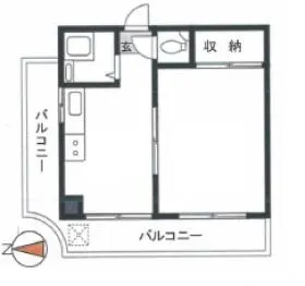 セザール学芸大学ビルの基準階図面