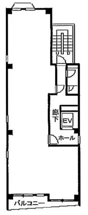第3ダイヤモンド(旧:まつもとビル)ビルの基準階図面