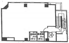 渋澤ビルの基準階図面
