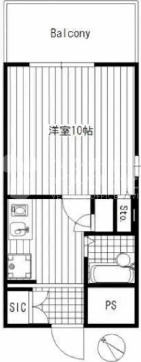 エンゼルプレイスビルの基準階図面