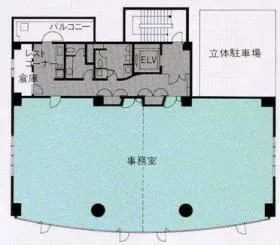 天神エフビルの基準階図面