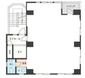 茂木ビルの基準階図面