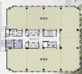 ルナール仙台ビルの基準階図面
