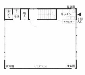 元木邸ビルの基準階図面