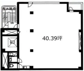マルイト新橋ビルの基準階図面