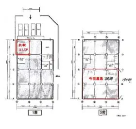 新木場若洲倉庫ビルの基準階図面