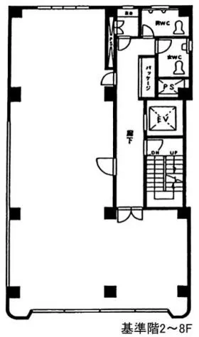 八千代ビルの基準階図面