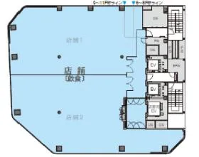 仮称)秋葉原プロジェクトの基準階図面