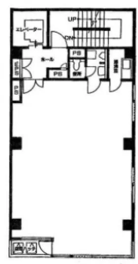 神保町フロント(旧:前川)ビルの基準階図面