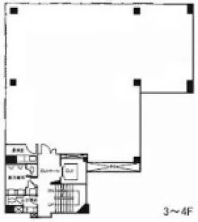 新橋企画ビルの基準階図面