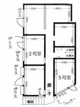 ゴールデンビルの基準階図面