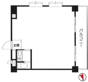 ライオンズマンション中野坂上第2ビルの基準階図面