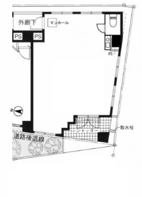 ドメイン品川シーサイドビルの基準階図面