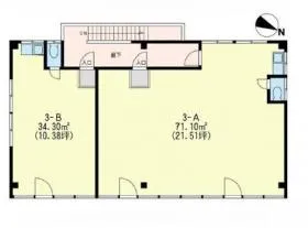 横山第3ビルの基準階図面