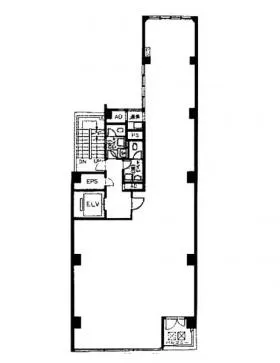 クレグラン新橋Ⅲの基準階図面