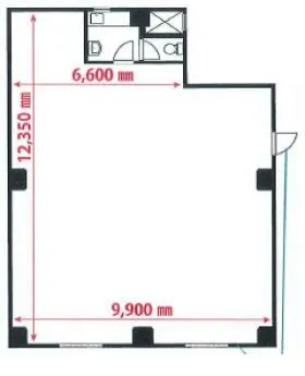 瀬戸ビルの基準階図面